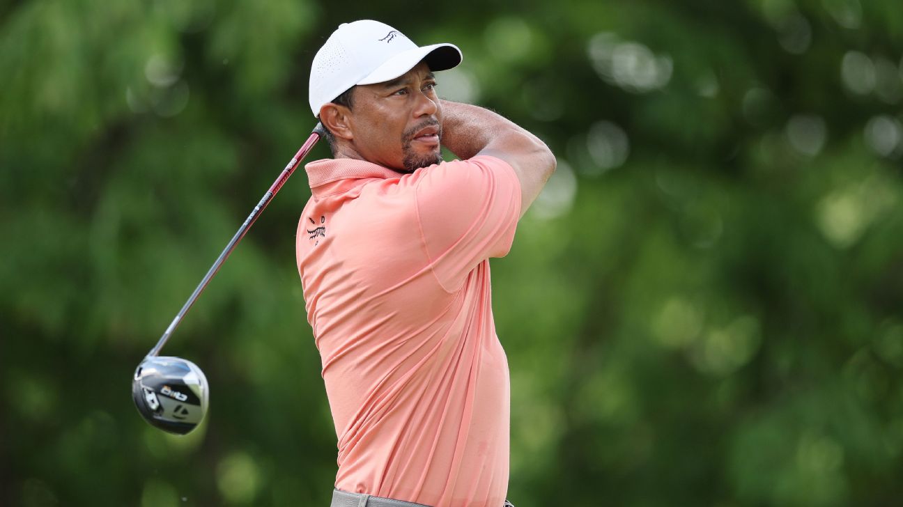 Tiger falters late in PGA Championship 1st round
