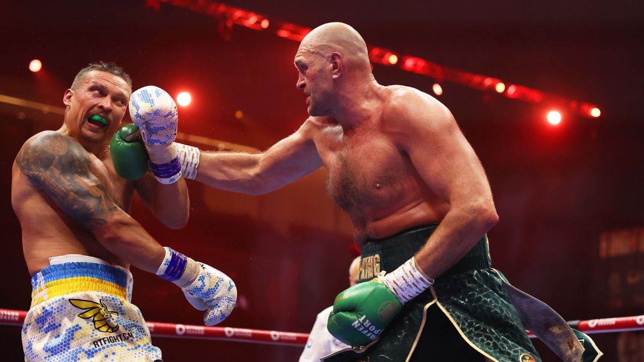 Fury-Usyk rematch set for Dec. 21 in Saudi Arabia