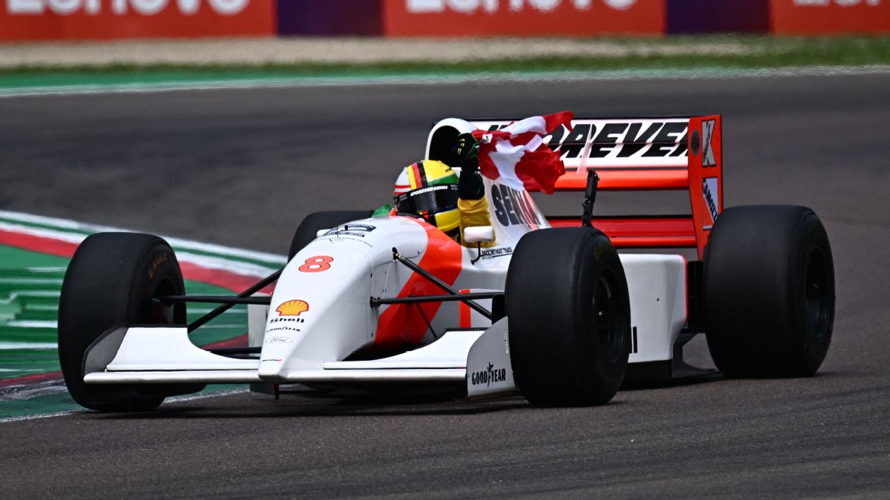 Vettel emotional after Senna  Ratzenberger tribute