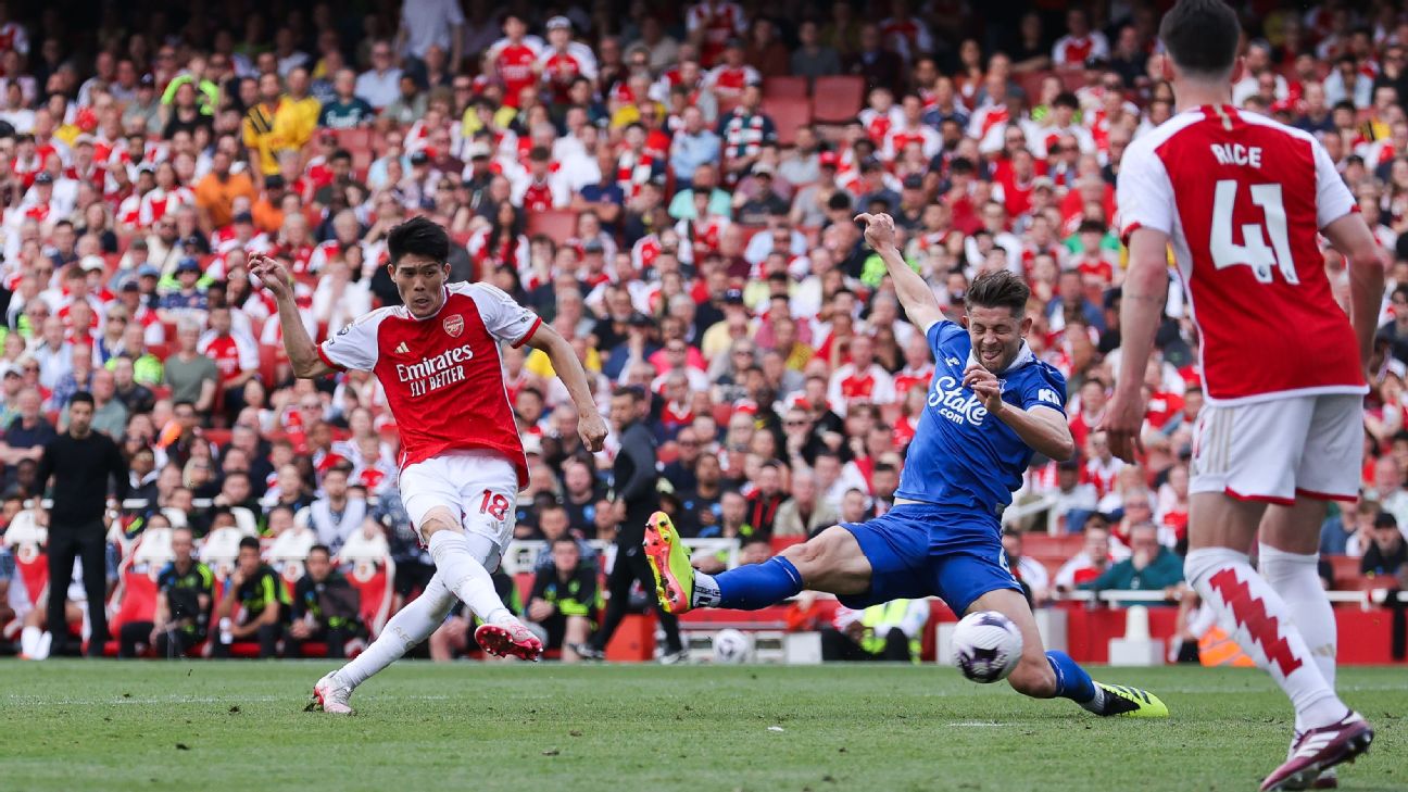 Arsenal defeat Everton  finish second in PL