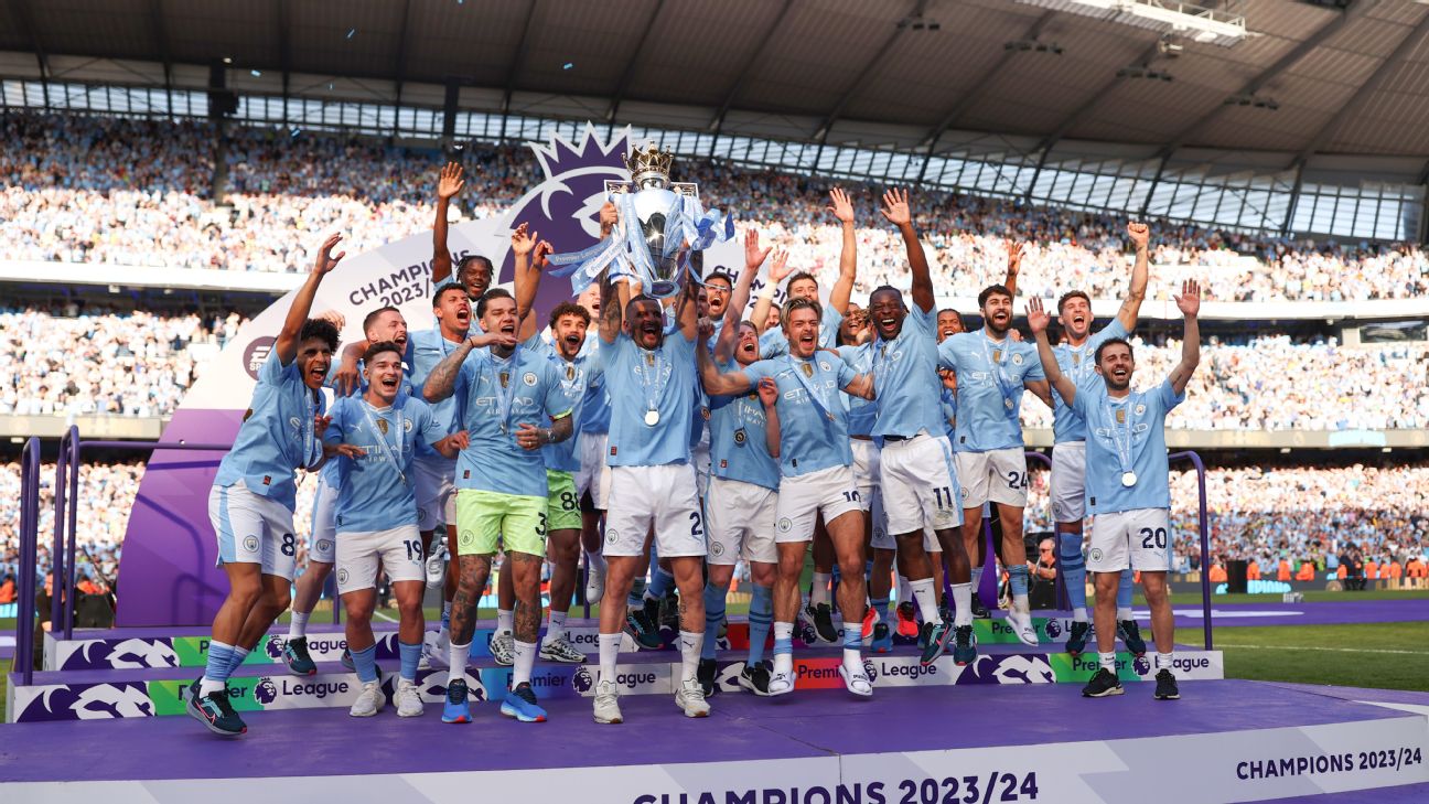 Manchester City wins record 4th straight PL title