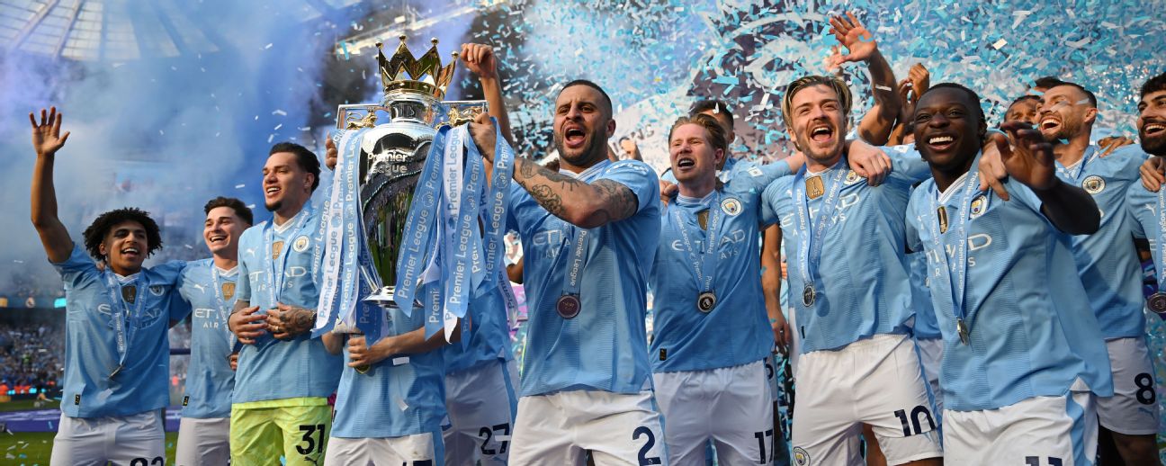 Man City make history with fourth straight Premier League title - ESPN