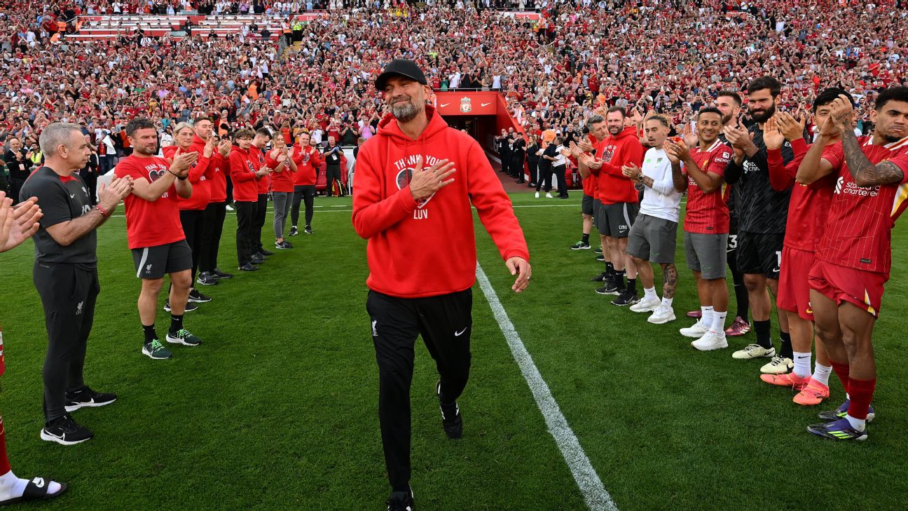 Jurgen Klopp signs off in style as Liverpool’s legendary manager. Over to you, Arne Slot www.espn.com – TOP