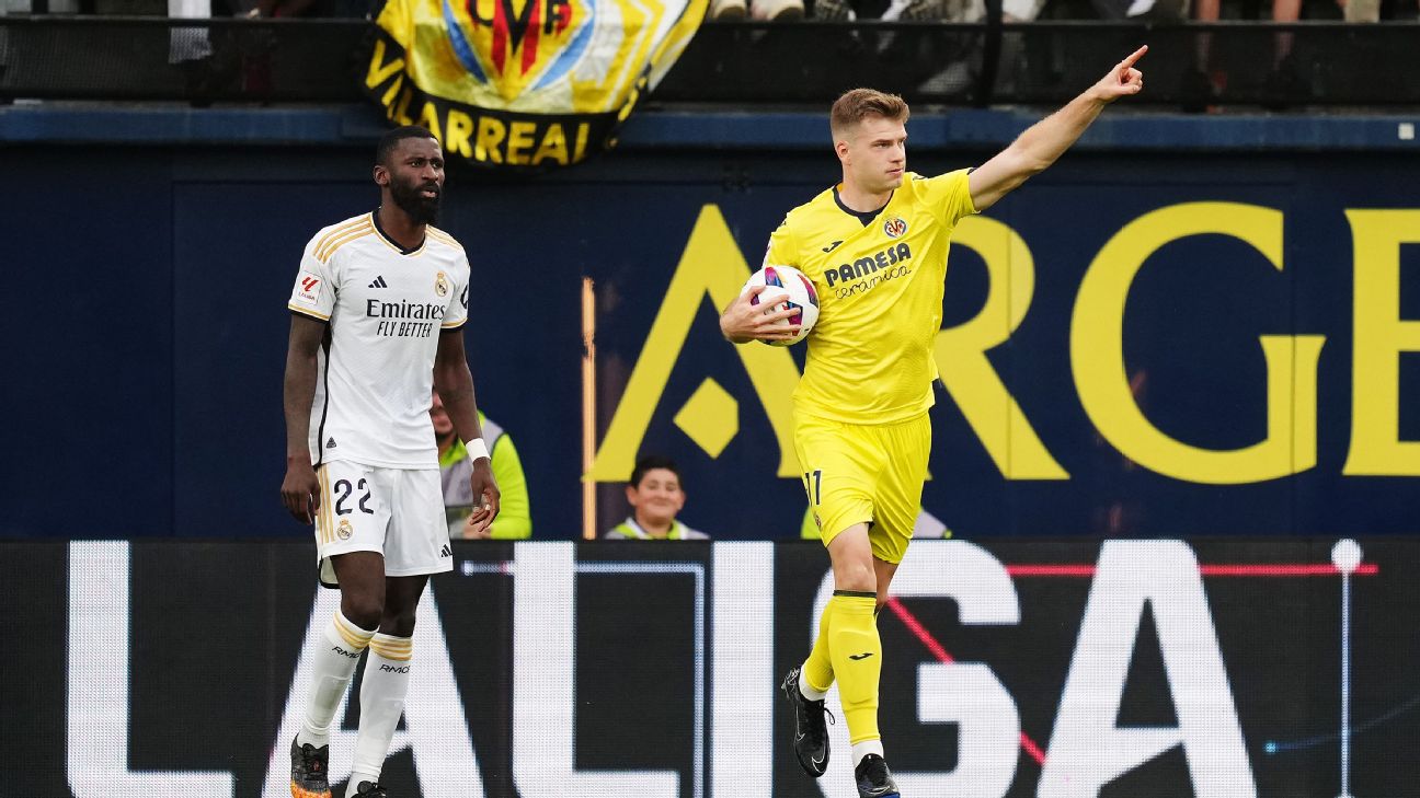 Villarreal striker nets four in draw with Madrid