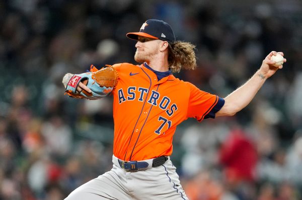 Astros closer Josh Hader sidelined with shoulder discomfort