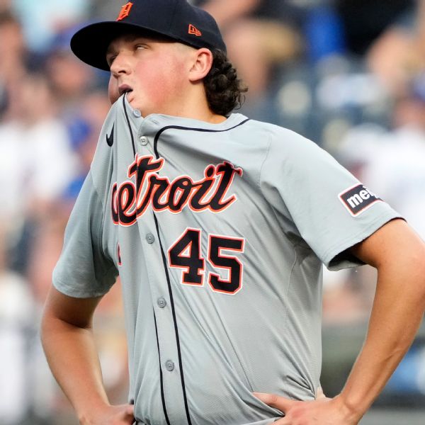 Tigers' Olson leaves 8-3 loss with hip contusion