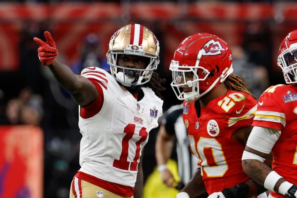 49ers' Brandon Aiyuk not participating in OTAs as he awaits new deal