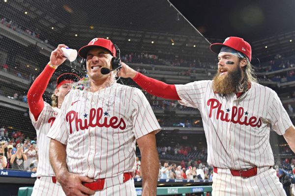 Phils (36-14) off to MLB’s best start since ’01 M’s