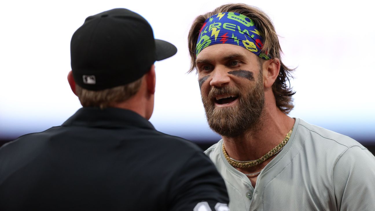 Phillies lose Bryce Harper early, game late to Rockies - 6abc Philadelphia
