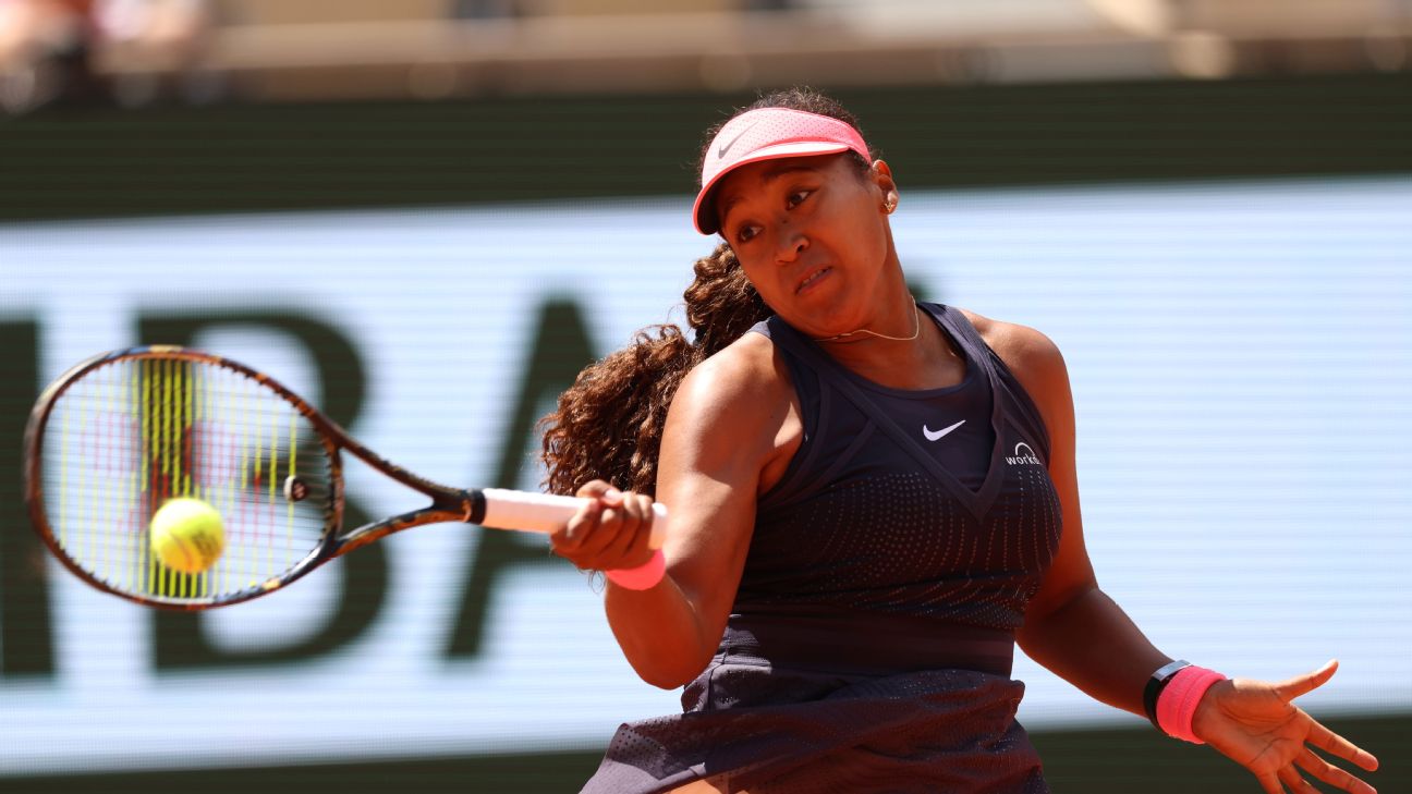 Osaka wins at French Open for 1st time since ’21