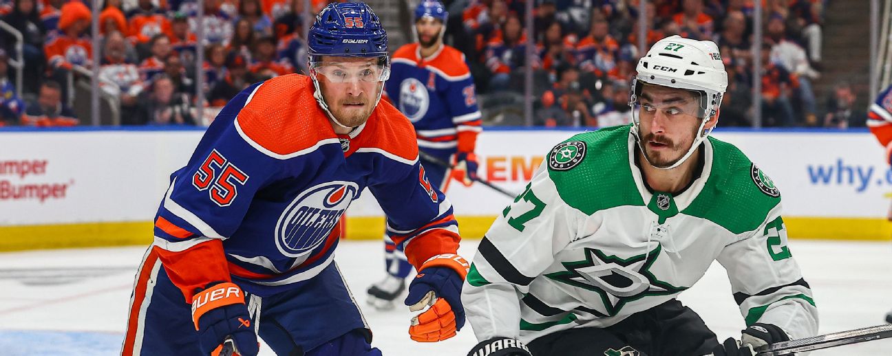 Follow live: Stars head home to face Oilers as they aim for series lead