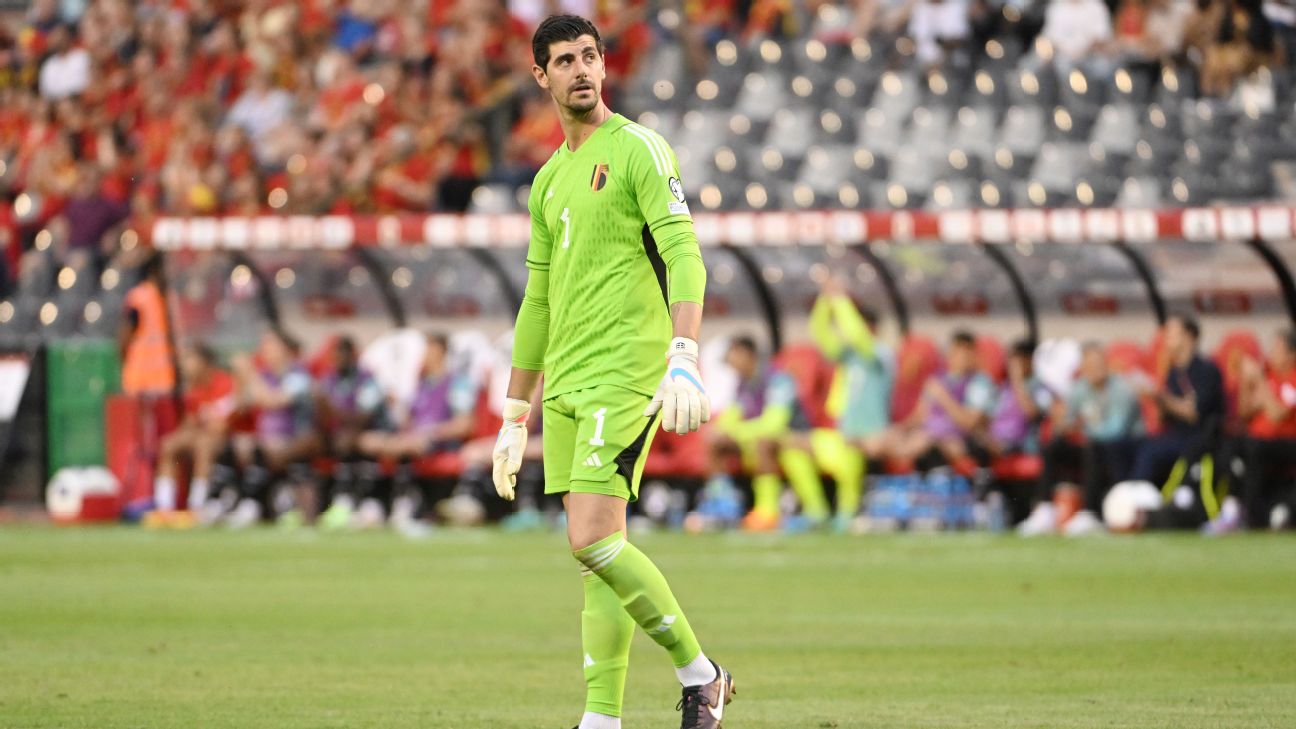 Courtois left out of Belgium's Euro 2024 squad
