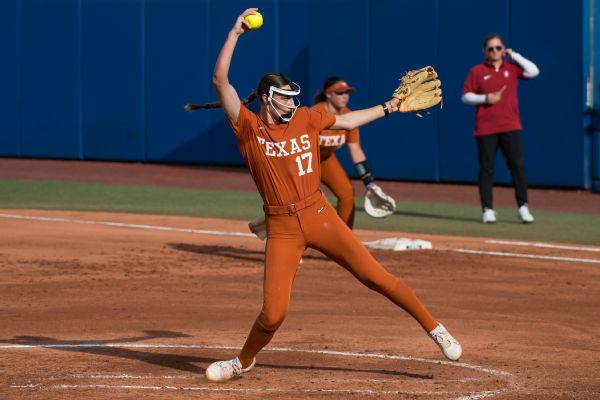 No. 1 Longhorns open WCWS with one-hitter win
