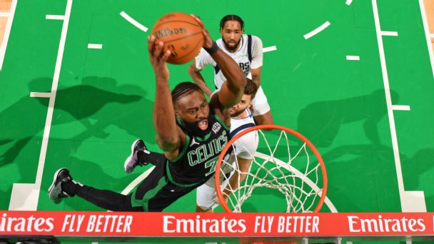 Photos: Jaylen Brown’s thunderous Game 2 dunk