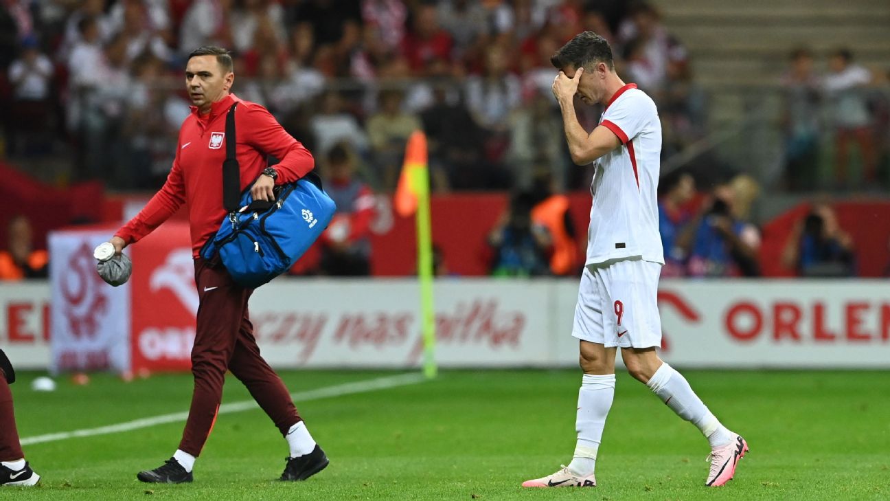 Lewandowski suffers injury scare in Euros warmup www.espn.com – TOP