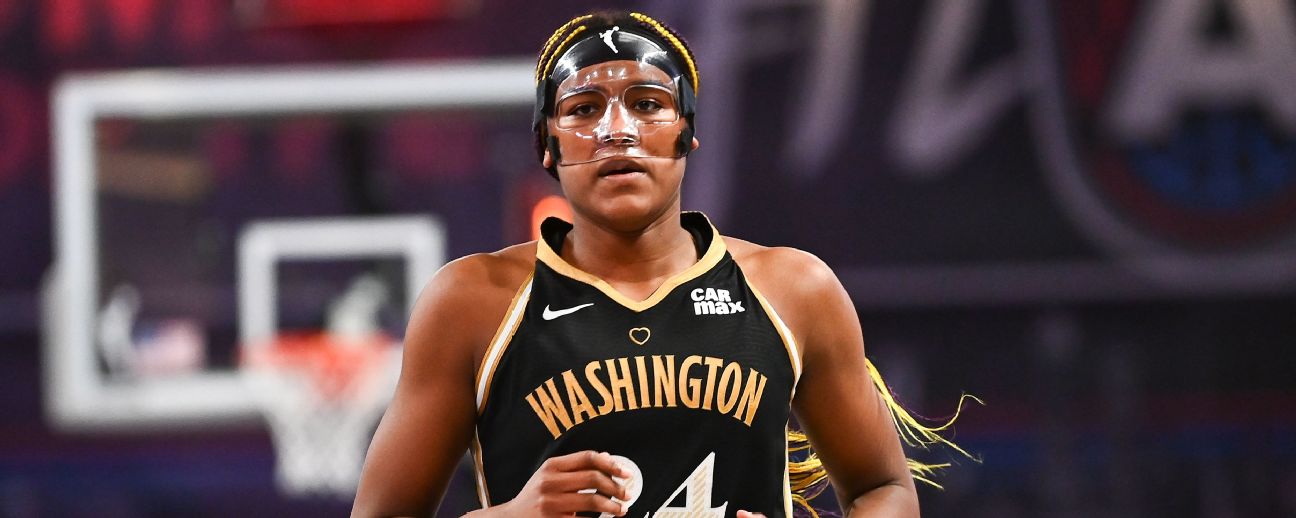 Mystics' Edwards (back) to be sidelined 2 weeks
