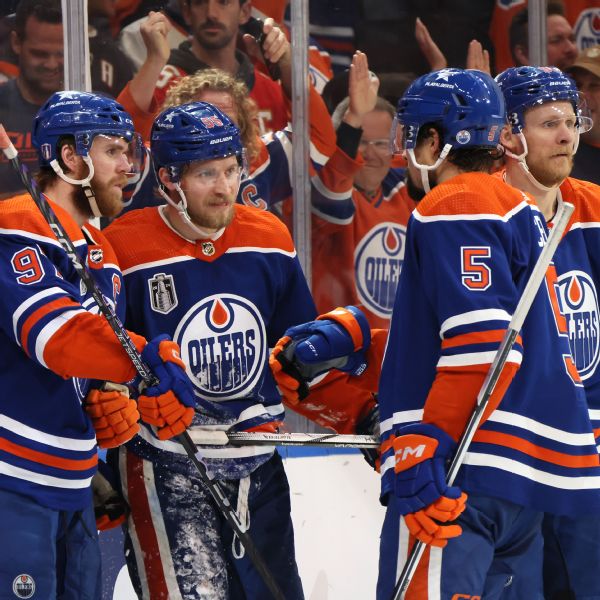 Gushin’ with goals: Oilers avoid sweep, win 8-1