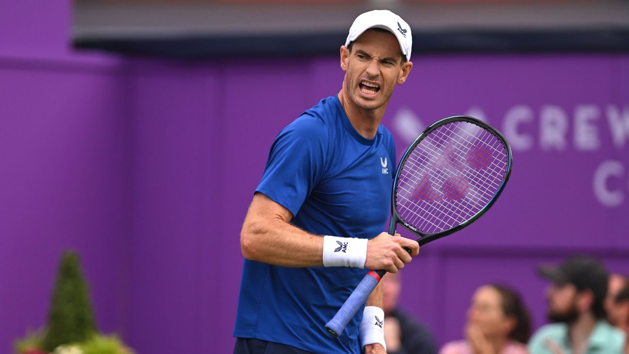 Murray marks 1000th tour match with win at Queen's