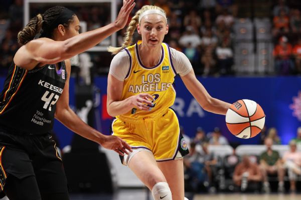 Sparks’ Brink helped off with knee injury, ruled out