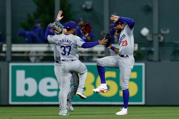 Dodgers rally with 7-run 9th in wild win at Coors