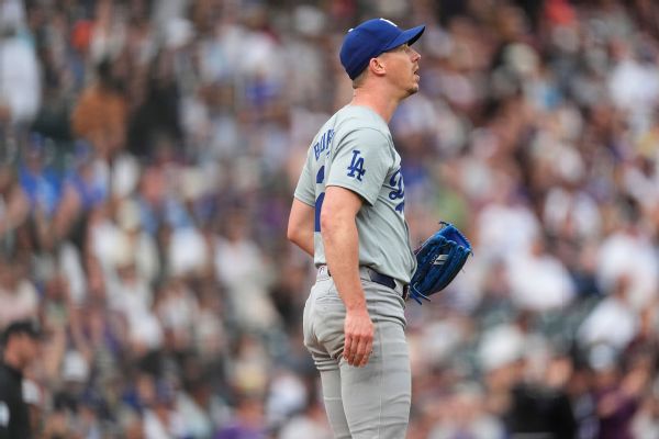 Dodgers' Walker Buehler back on IL with right hip inflammation