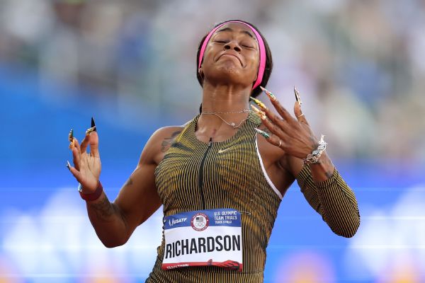 Richardson earns Paris spot with fastest 100 in  24