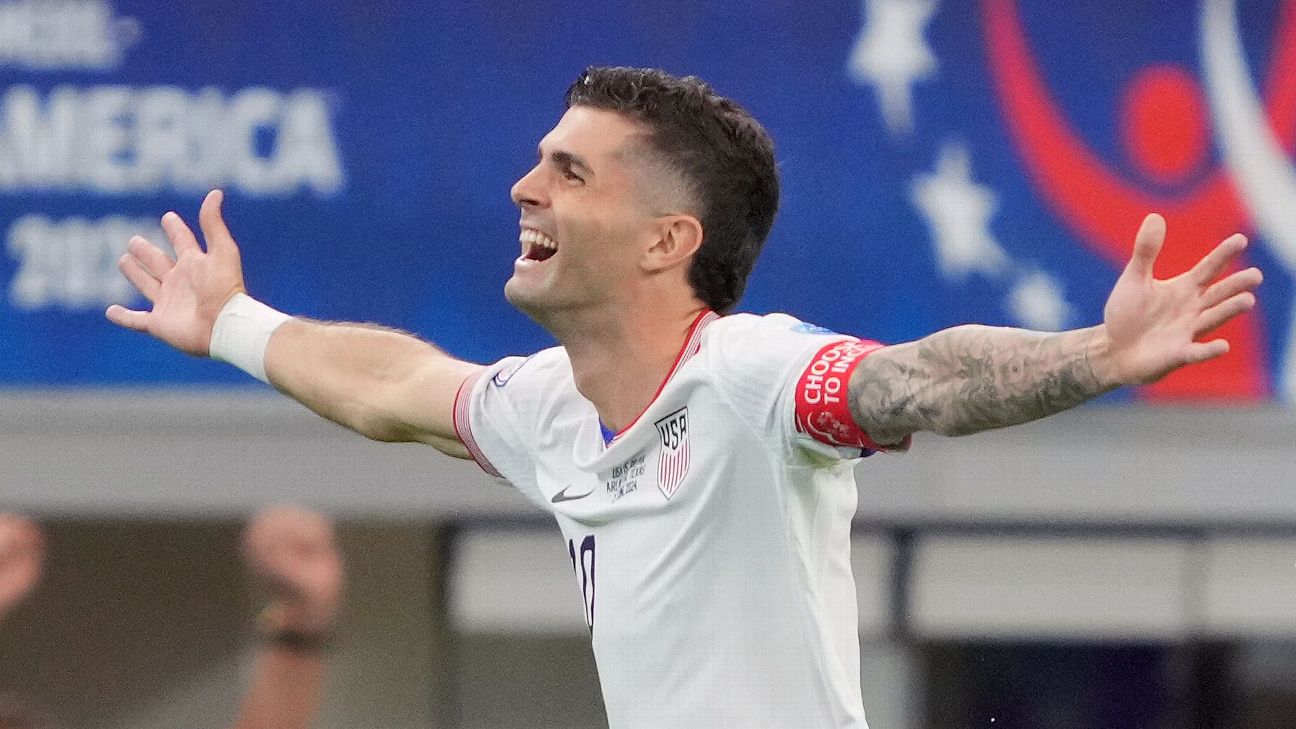 Player ratings: Pulisic 8/10 as USMNT open Copa with win www.espn.com – TOP