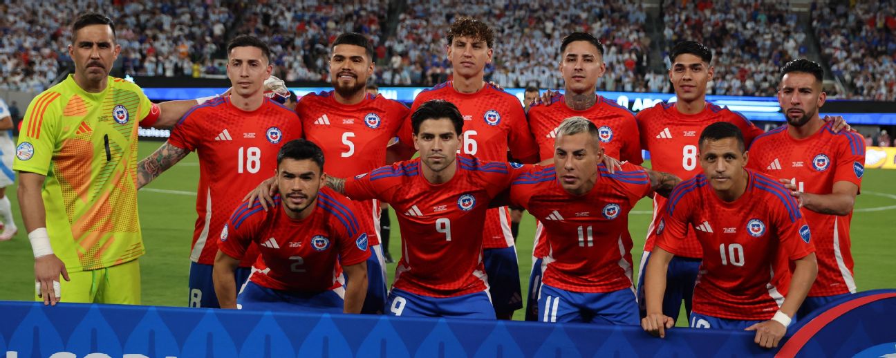 <strong>Plantel que integra la actual selección de Chile en la Copa América 2024. Foto: <br>ESPN</strong>   