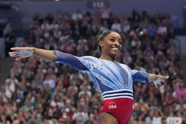 Biles leads big at trials  injuries hit 2 other stars