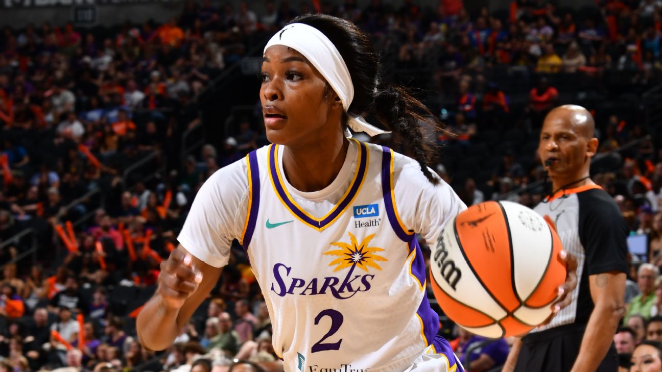 WNBA rookie tracker  Jackson s 14 points can t stop Sparks  slide