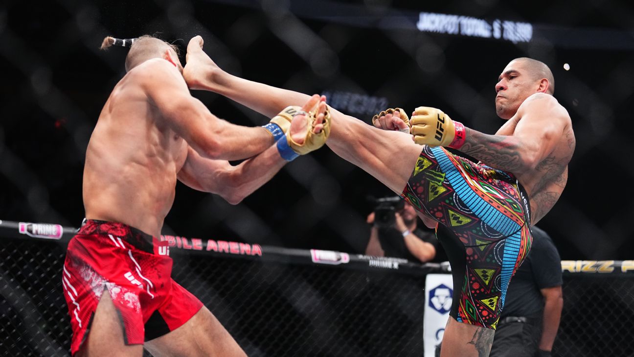 UFC 303: Pereira leaves no doubt with head kick TKO win vs. Prochazka