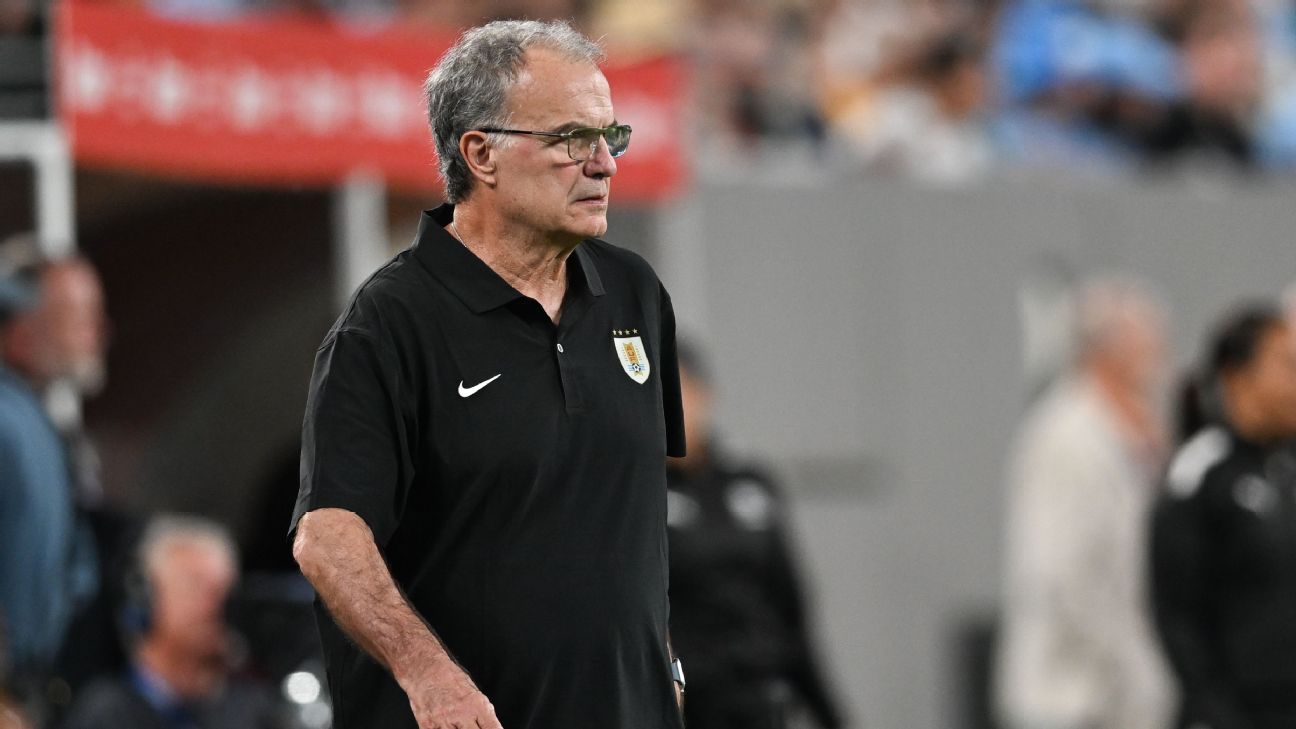 Uruguay coach Bielsa suspended for U.S. match