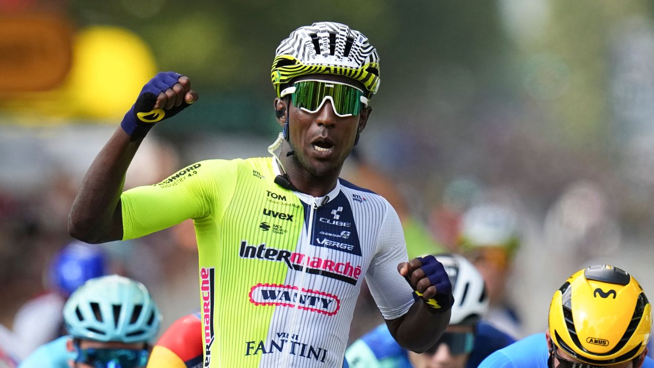 Eritrea s Girmay wins 3rd stage of Tour de France