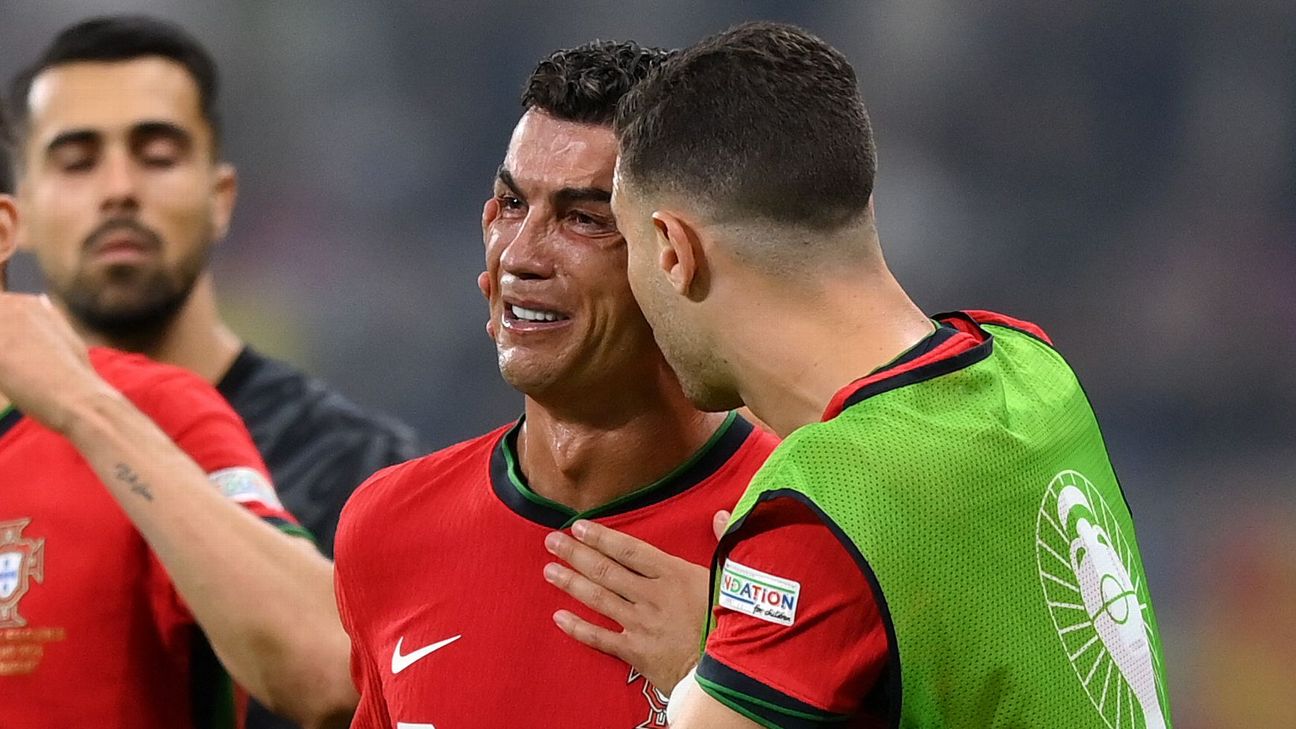 Cristiano Ronaldo y la cronologia de sus llantos más famosos - ESPN