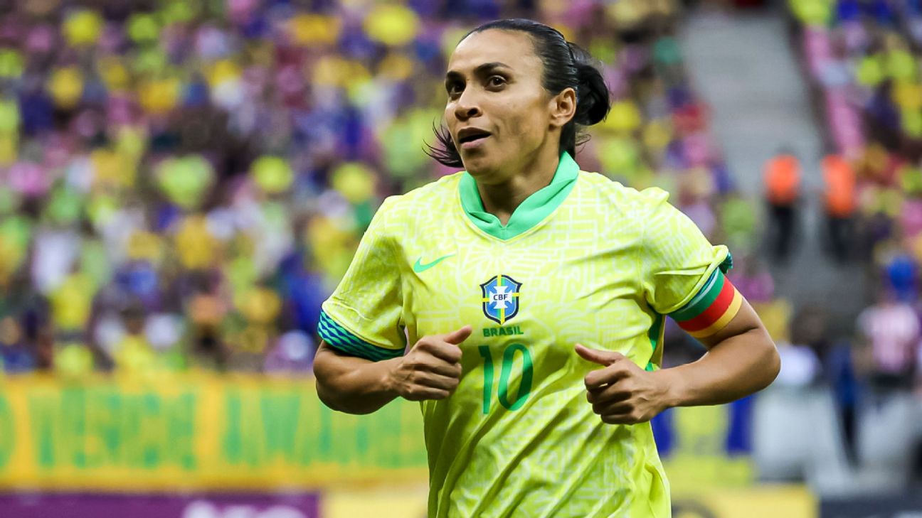 Marta in Brazil squad for 6th and final Olympics