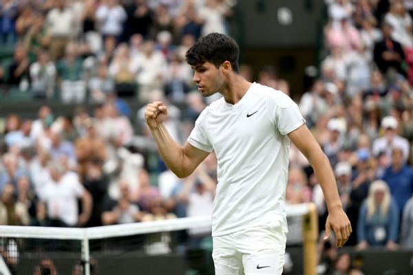 Alcaraz, Medvedev, Sinner advance at Wimbledon