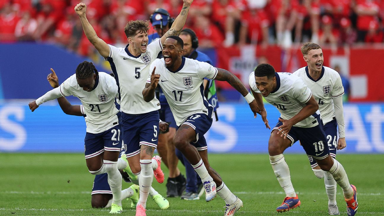 England beat Swiss on pens to reach Euro semis