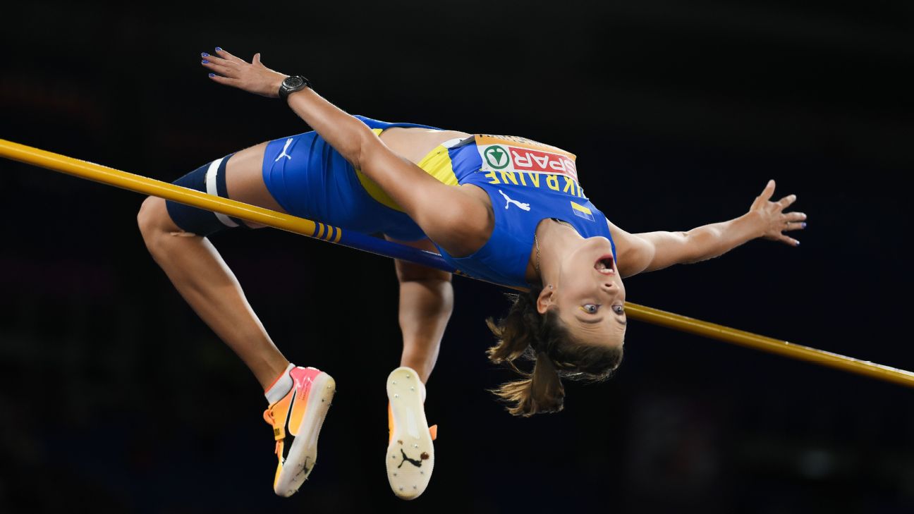 Ukrainian sets women’s high jump world record