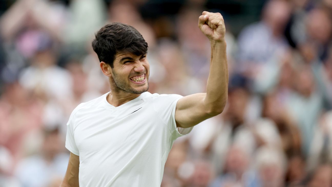 Carlos Alcaraz could join players who've won consecutive Wimbledons
