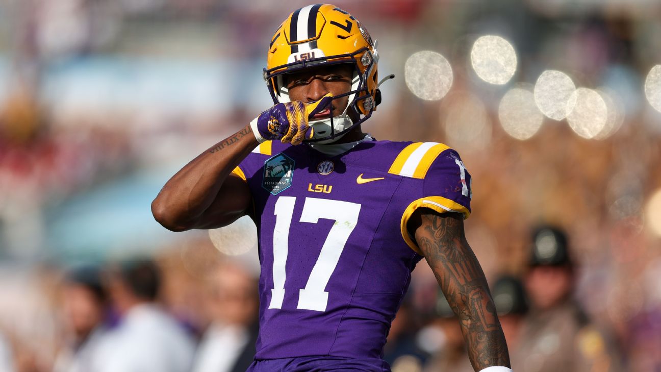 LSU WR Chris Hilton Jr. misses third straight game - ESPN