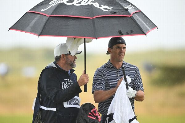 Horschel holds 1-shot lead at rainy, 'brutal' Open