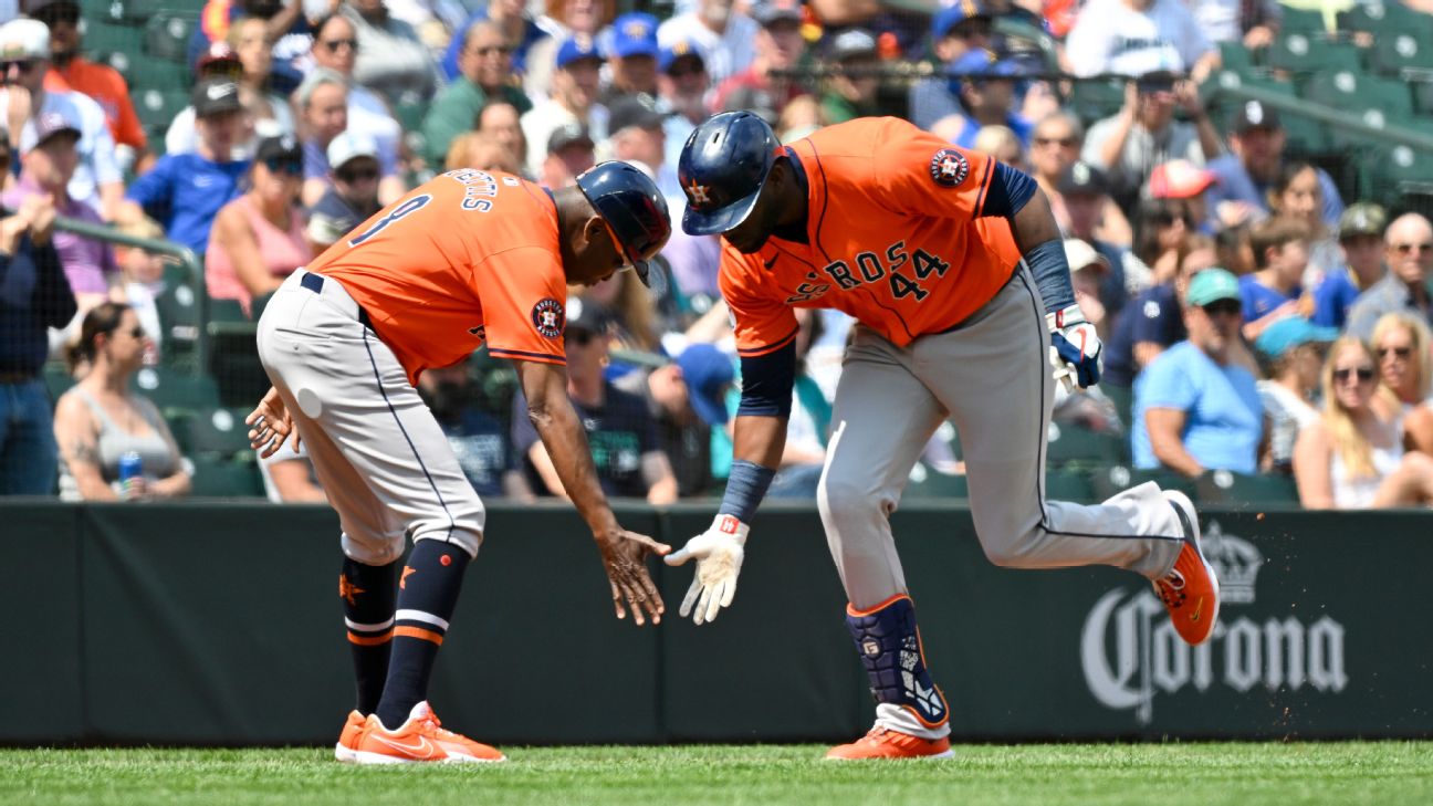 Astros DH Yordan Alvarez hits for cycle in loss to Mariners - ABC13 Houston