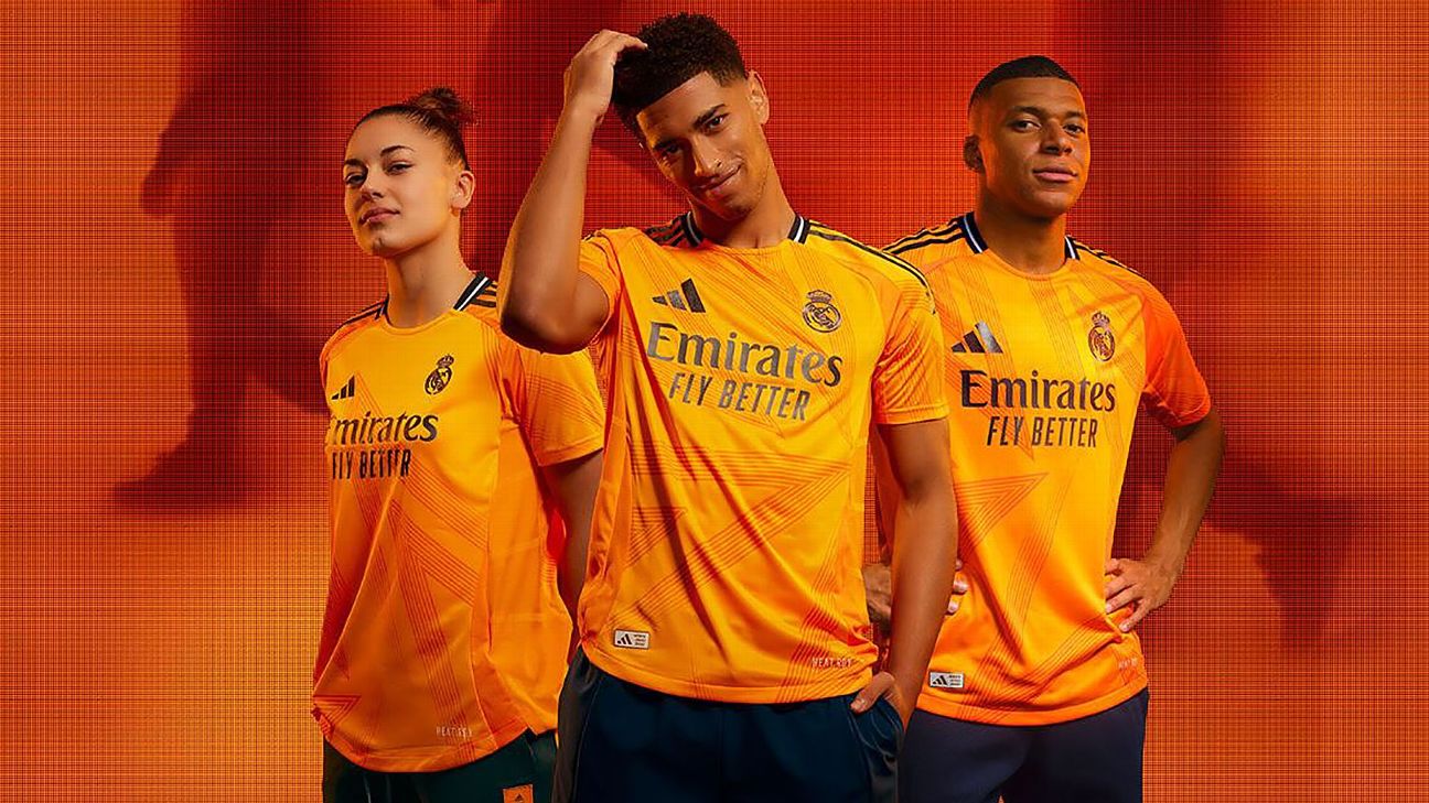 Bellingham, Mbappé, Camacho unveil Real Madrid's 2024-25 away jersey