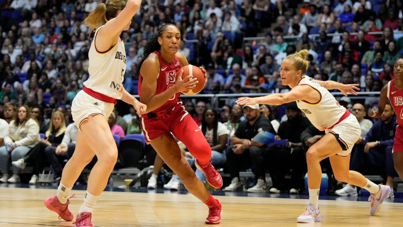 Team USA defeats Germany after WNBA All-Star Game struggles