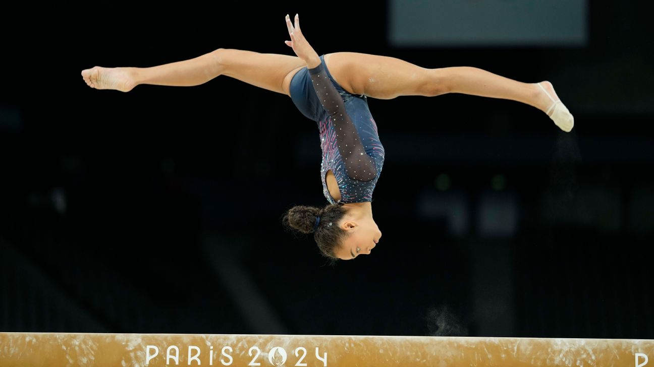 At 16, Hezly Rivera is the youngest U.S. Olympian in any sport this year -- and the only member of the U.S. women's gymnastics team who wasn't at the last Games. — Article image accompanying Olympic gold medalist Hezly Rivera (ankle) withdraws from gymnastics worlds on WagerUp Sports News.