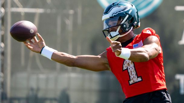 Latest updates from NFL training camp: Eagles OC on Hurts: ‘He’s just in command’