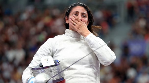 Fencer Nada Hafez reveals she competed while seven months pregnant