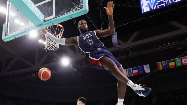 LeBron, U.S. men's basketball headline top athletes, events to watch Wednesday at the Paris Games
