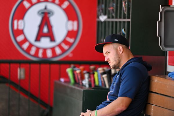 Angels shut down rehab for Trout after setback
