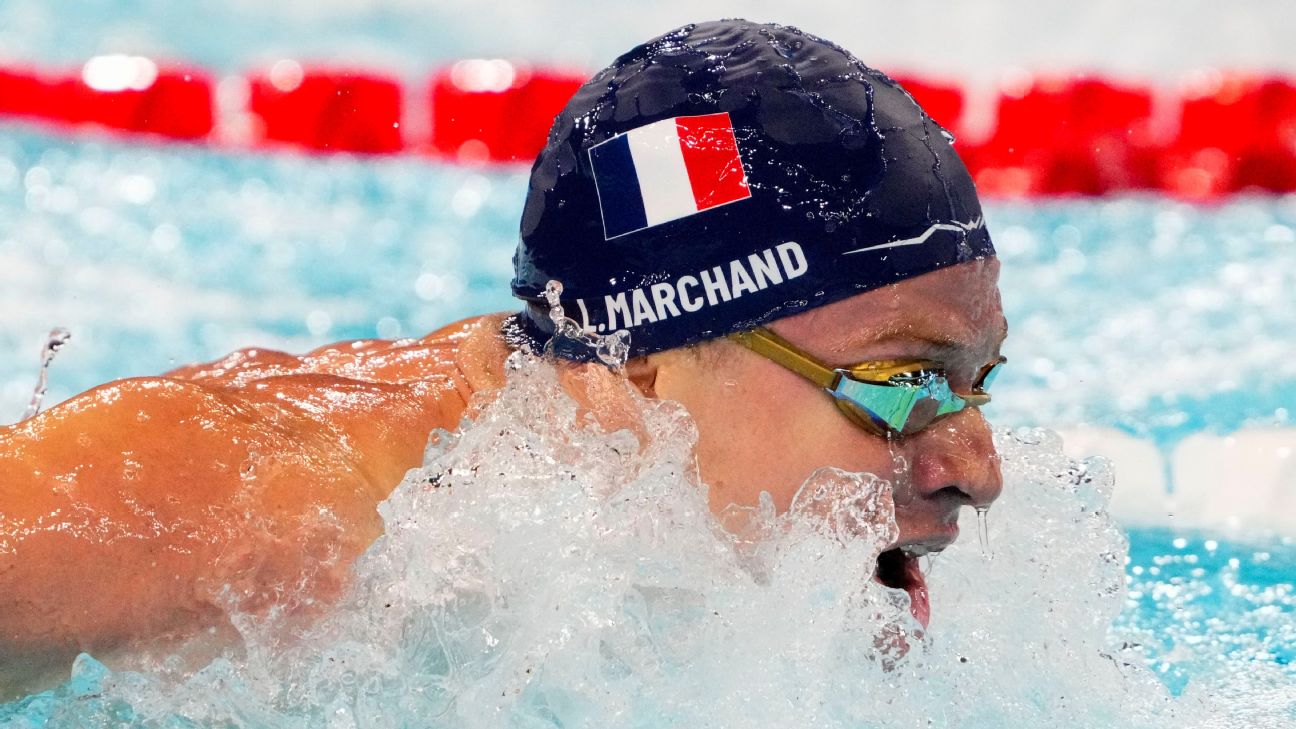 Marchand pulls off golden double; Pan sets WR
